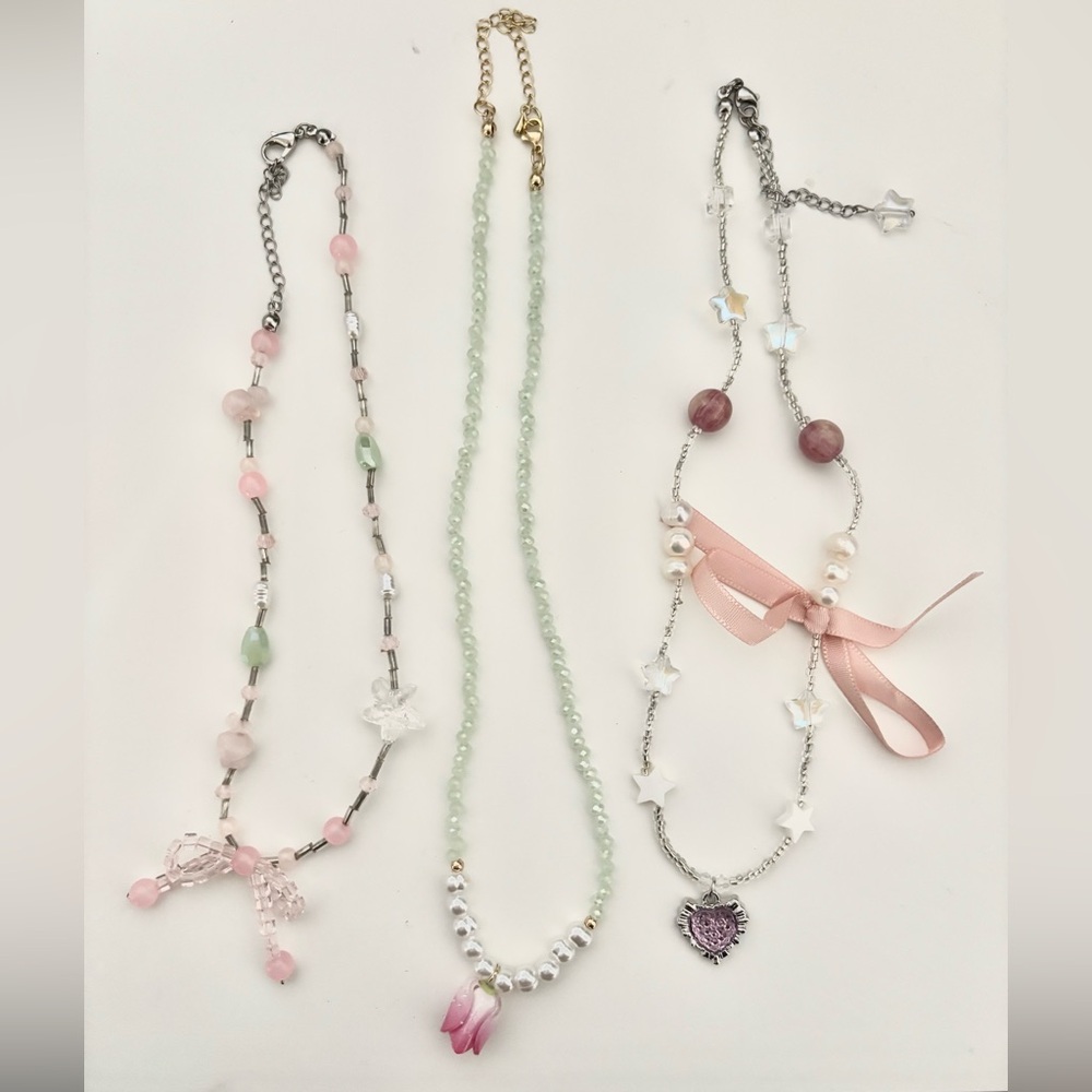 Handmade Necklace 3 bundle set